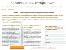 Tablet Screenshot of centrallondonhypnotherapy.com